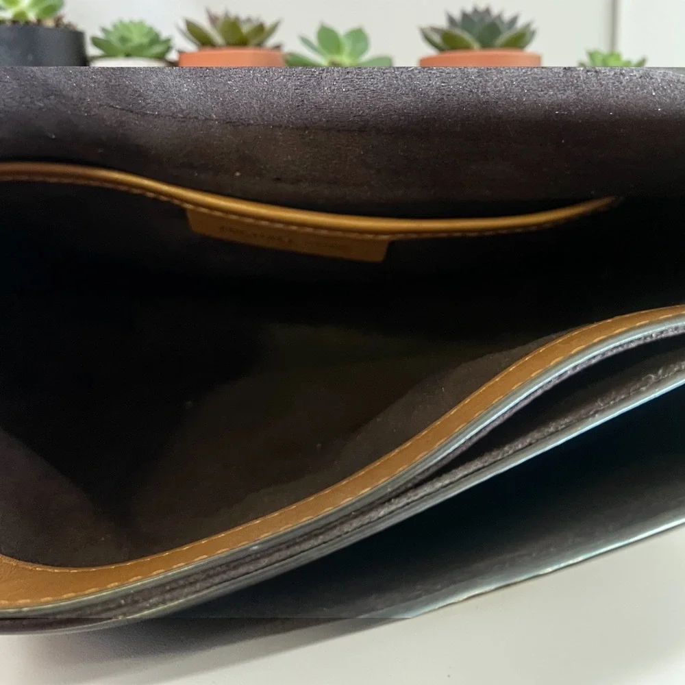 Michael Kors Shoulder Bag Womens Small Luggage Brown Excellent MK Logo Leather‎